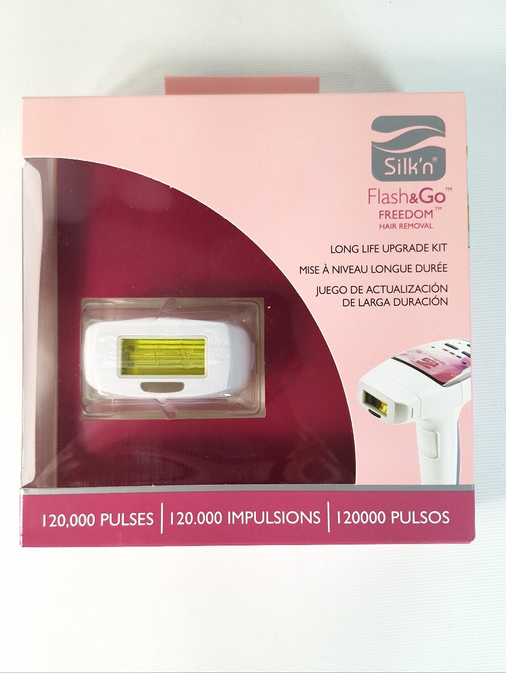 Silk'n Flash & Go Hair Removal Long Life Upgrade Kit 120,000 Pulses Refill Lamp